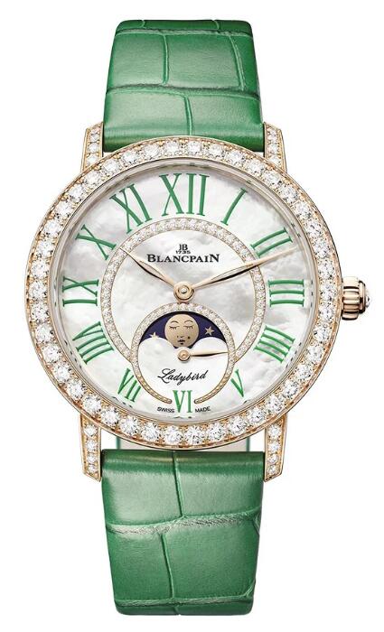 Review Blancpain Ladybird Colors Phase de Lune Replica Watch 3662B-2954-55 - Click Image to Close